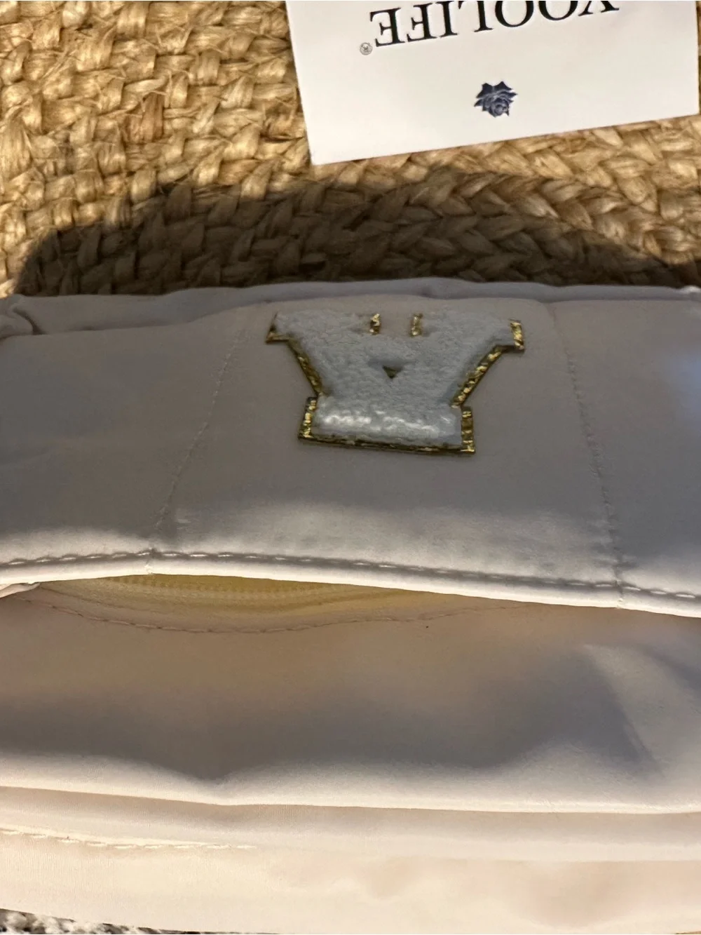 Yoolife Women's Nylon Cream Crossbody Belt Bag with Strap
